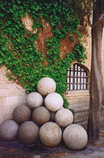 stone cannonballs