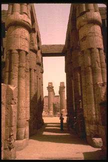 columns at Temple of Amen