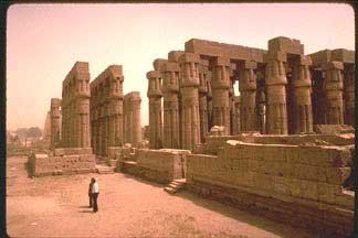 columns at Temple of Amun