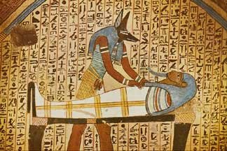 Anubis patron god of embalmers