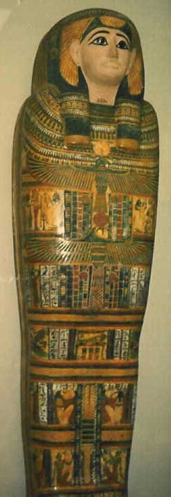Egytpian burial coffin