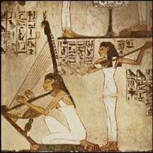 Girls Playing Lute, Tomb Vizier Rekhmire