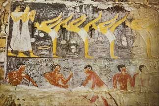 Girls Dancing, mastaba of Vizier Mehou