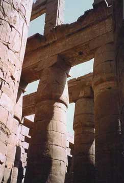 cross sections columns at karnak