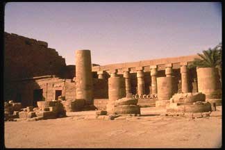 Columns at temple of Amun