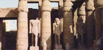 sculptures at luxor