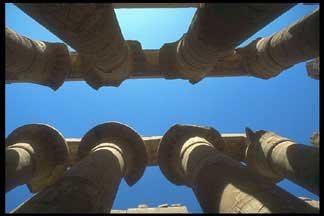columns at Temple of Amun