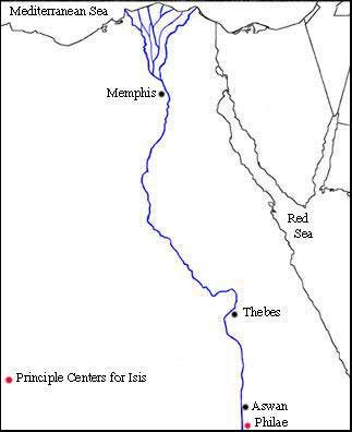 Map of Worship centers for Isis