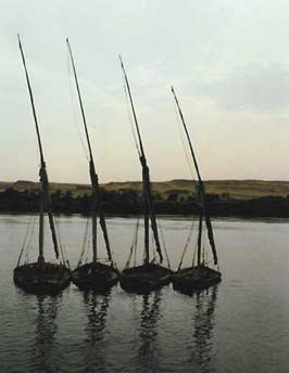 four boat on nile river