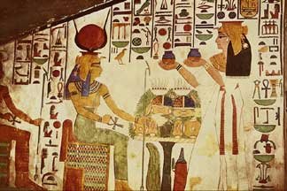 Queen Nefertari and Hathor