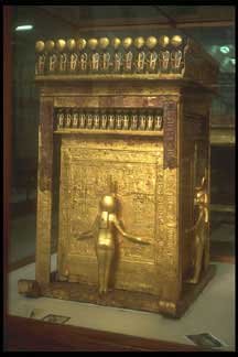 Tut's Canopic jars shrine