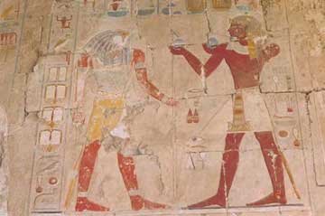 Wall Painting at Temple of Hatshepsut