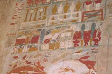 Wall Painting at Temple of Hatshepsut