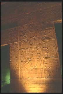 wall scene engraving temple of edfu