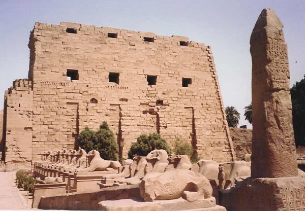 Entrance to Karnak with Rows of Sphinxes