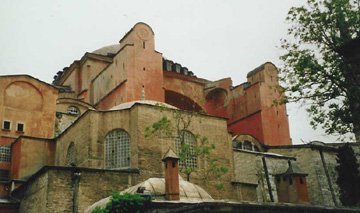 Side image of Hagia Sophia