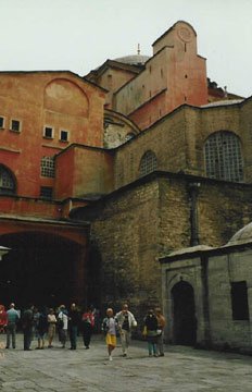 Side view of Hagia Sophia