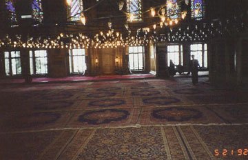 Interior of Blue Mosque