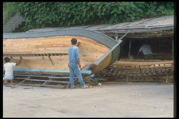 Boat building in Turkey