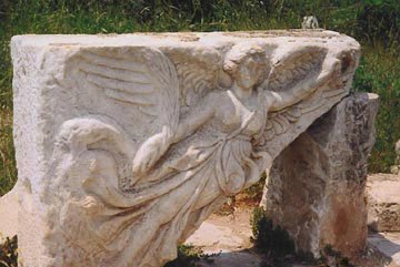 Sculpture at Ephesus, Nike Winged Godess of Vistory
