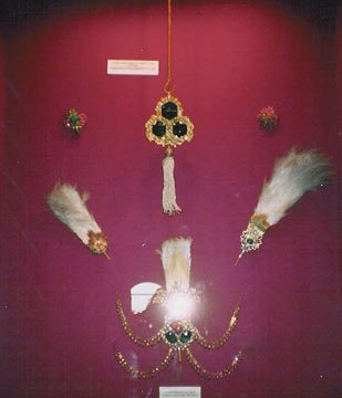 Displays in the Topkadi Palace