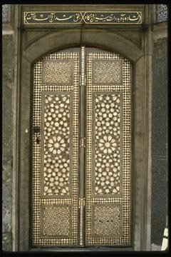 Door inlayed with Mother of Peral at Topkapi Palace