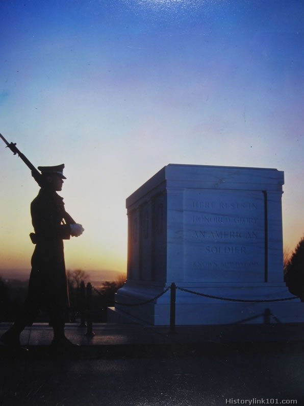 Royalty Free Pictures of The Tomb of the Unknown Soldier at Arlington National Cemetery