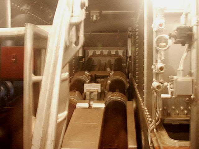 Royalty Free Picture of Battleship North Carolina's  Interior 16 inch gun turret
