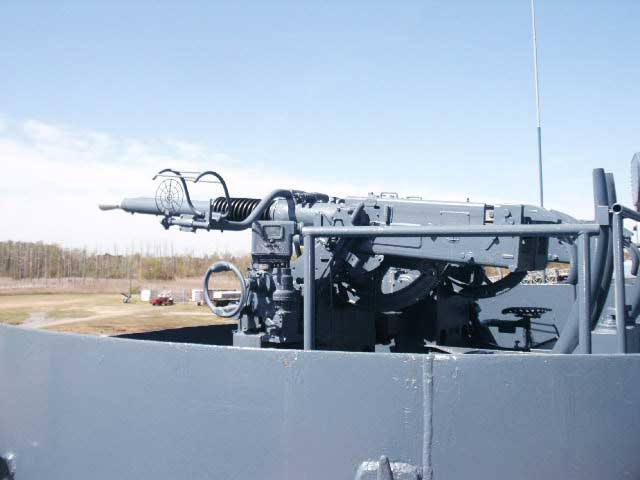 Royalty Free Picture of Battleship North Carolina's 40mm Machine Guns 