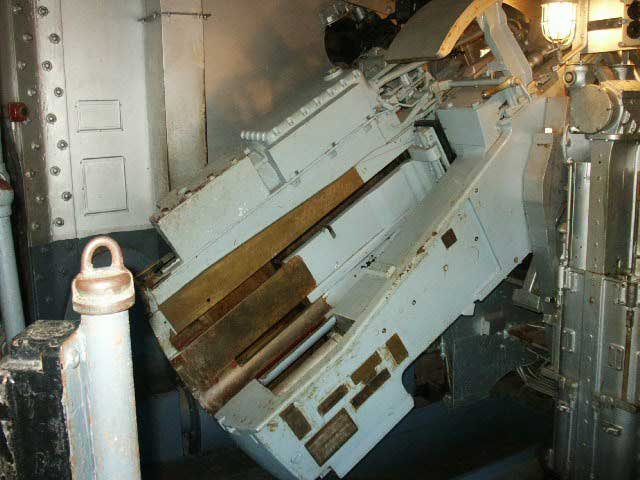 Royalty Free Picture of Battleship North Carolina's  5 inch Gun Turret
