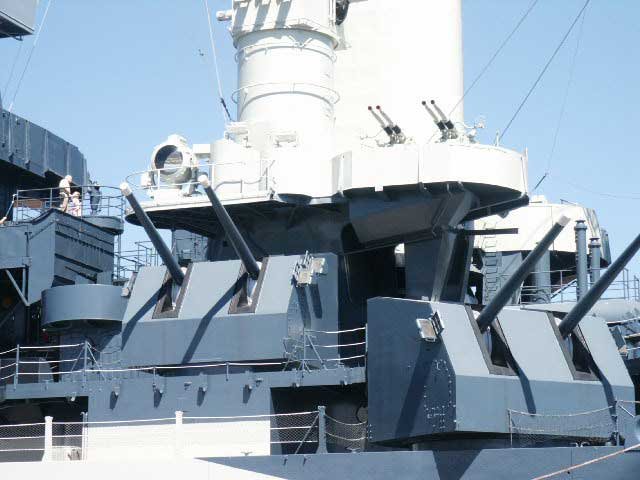 Royalty Free Picture of Battleship North Carolina's 