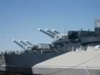 Royalty Free Picture of Battleship North Carolina's 16in_Gun_Turrets_Bow_From_P.jpg (21kb)