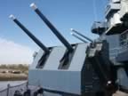Royalty Free Picture of Battleship North Carolina's 5in_Guns_Port_Close_View.jpg (31kb)