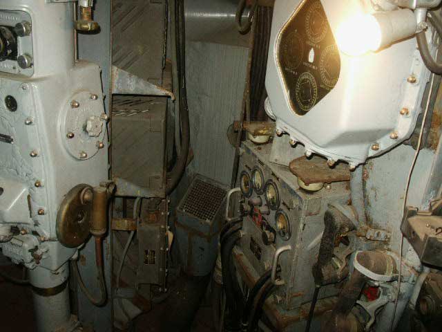 Royalty Free Picture of Battleship North Carolina's Internal Contols 