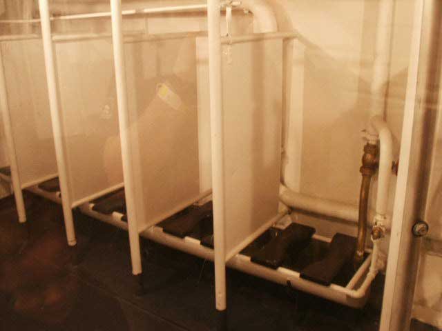 Royalty Free Picture of Battleship North Carolina's Toilets 