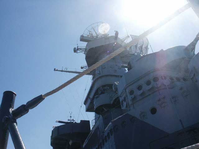 Royalty Free Picture of Battleship North Carolina's 
