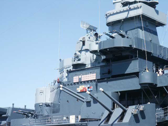 Royalty Free Picture of Battleship North Carolina's 