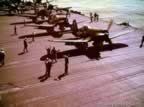Planes on deck of  USS Bunker Hill