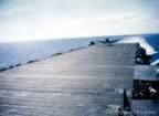 Plane on deck of USS Cowpens
