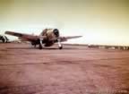 Plane taking off of USS Essex