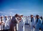 Crew on the deck fo the USS Franklin