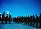 Crew on the deck of the USS Franklin