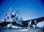 Planes on the deck of the USS Matanikua