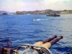 Gun on the USS Sangamon