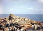 Damage to USS Sangamon