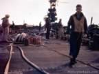 Damage to USS Sangamon