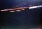 aireal vew of the USS Saratoga