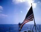 Pictures of American Flag during WWII