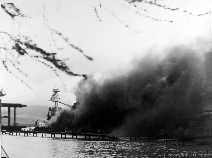 Royalty Free Picture of Attack on Pearl Harbor