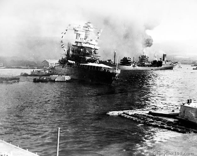 Royalty Free Picture of Attack on Pearl Harbor